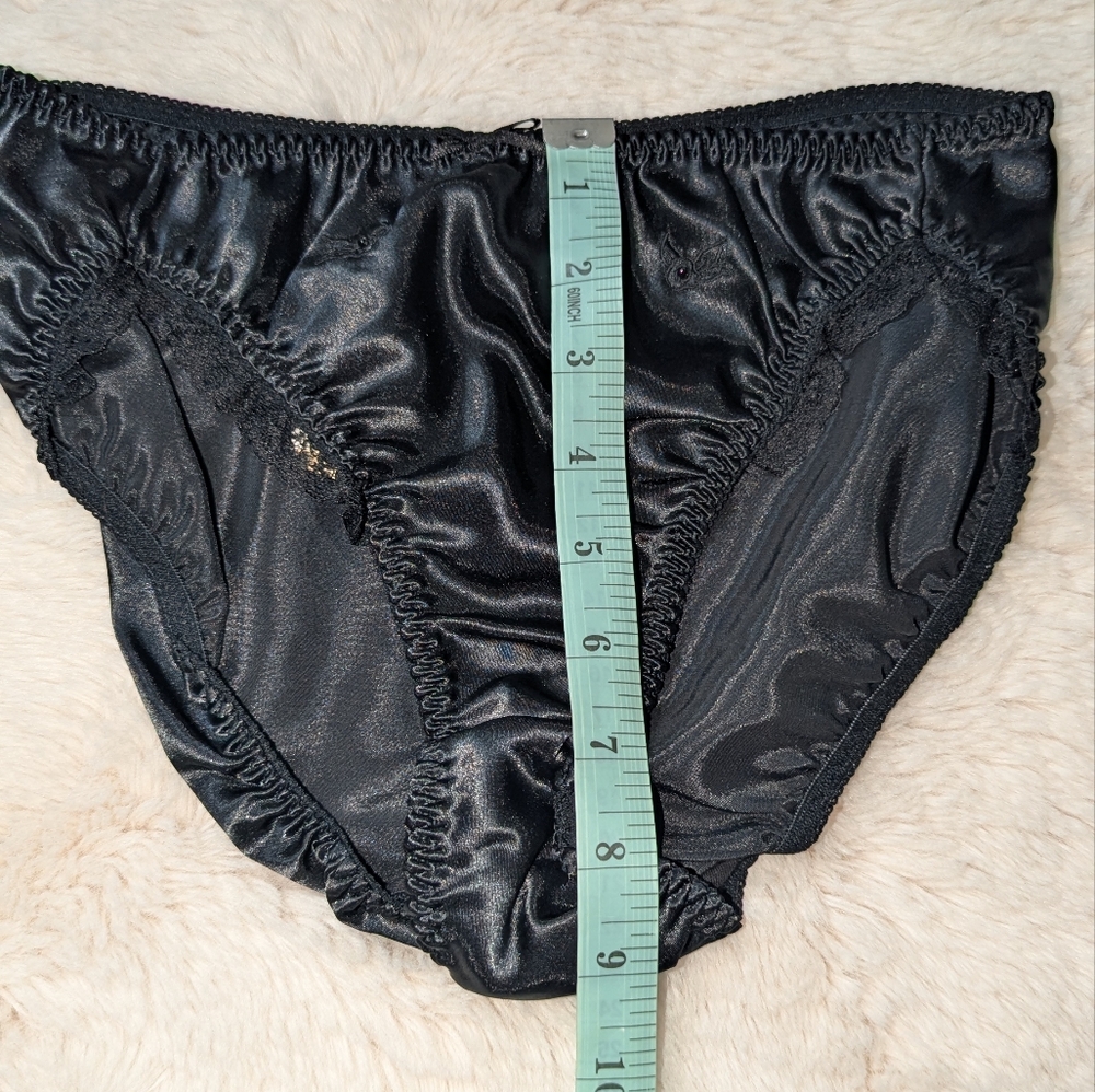 Vintage Jo Intimates Satin Black Panties Medium NWT - Picture 7 of 7